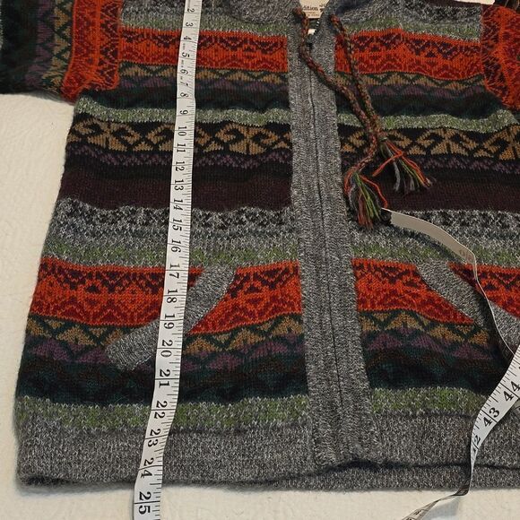 Inka Tradition Baby Alpaca Peruvian hooded sweater, front Zipper small - Picture 7 of 8